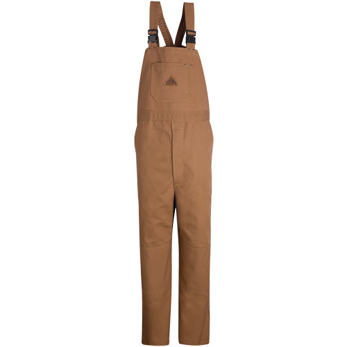Flame-Resistant Duck Lined Bib Overalls, Medium, Brown M & M Nord Ouest Inc