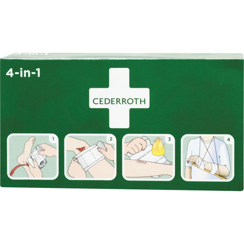 Coagulant 4-dans-1 cederroth, 9" lo x 5-1/2" la M & M Nord Ouest Inc