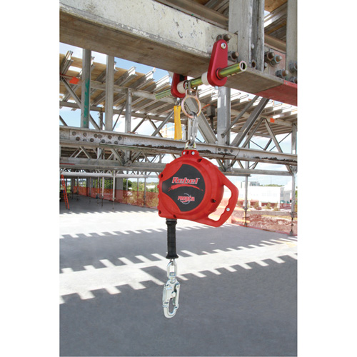Rebel Self Retracting Lifeline, 33', Galvanized Steel, Swivel M & M Nord Ouest Inc