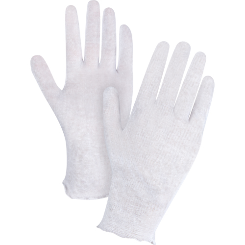 Lightweight Inspection Gloves, Poly/Cotton, Unhemmed Cuff, Ladies M & M Nord Ouest Inc