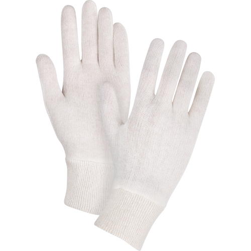 Gants d'inspection de poids moyen, Poly/coton, Poignet Poignet en tricot, Dames M & M Nord Ouest Inc
