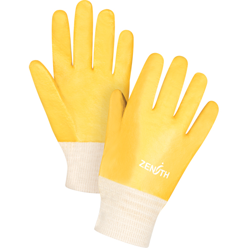 Gants &agrave; fini rugueux et r&eacute;sistants aux produits chimiques, Taille 9, 10" lo, PVC, Doublure en Interlock, 47-mil M & M Nord Ouest Inc