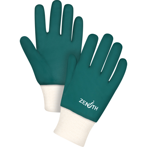 Gants verts &agrave; double enduit, 10" lo, PVC, Doublure en Jersey de coton, 70 mils M & M Nord Ouest Inc