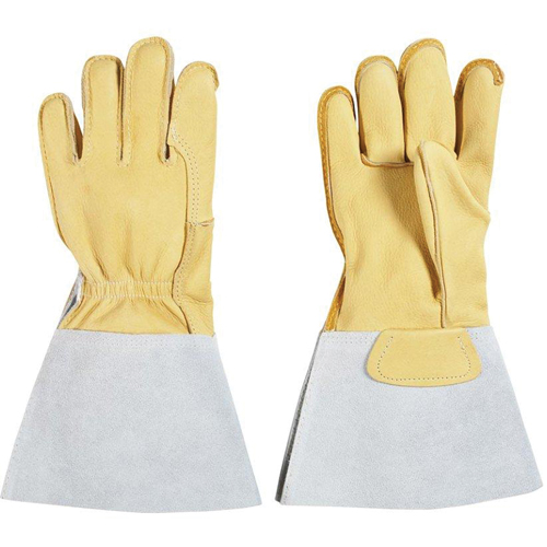 Welding Gloves, Grain Cowhide, Size Small M & M Nord Ouest Inc