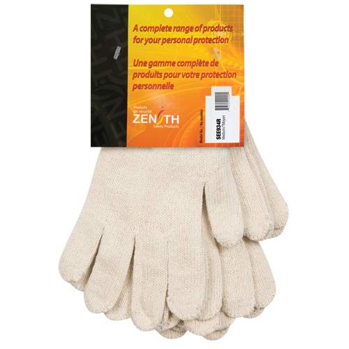 Gants en tricot de poids lourd, Poly/coton, Calibre 7, Moyen M & M Nord Ouest Inc