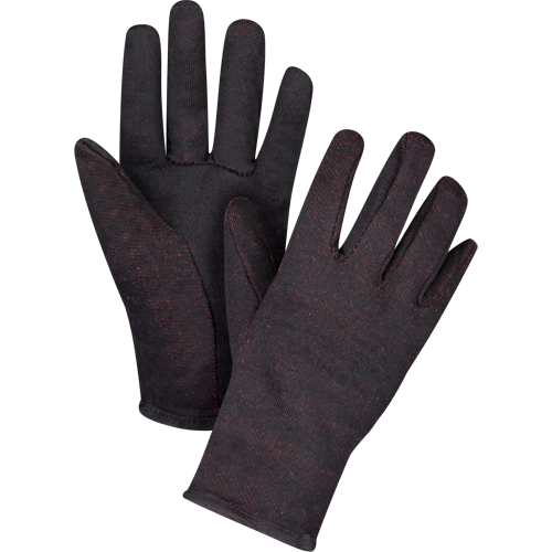 Gants de jersey, Grand, Brun, Molleton rouge, &agrave; enfiler M & M Nord Ouest Inc