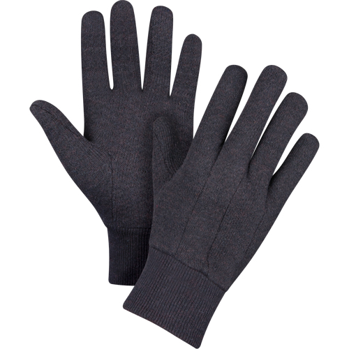Gants de jersey, Grand, Brun, Non doubl&eacute;, Poignet en tricot M & M Nord Ouest Inc