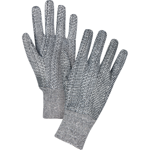 Gants de jersey, Grand, Poivre et sel, Non doubl&eacute;, Poignet en tricot M & M Nord Ouest Inc