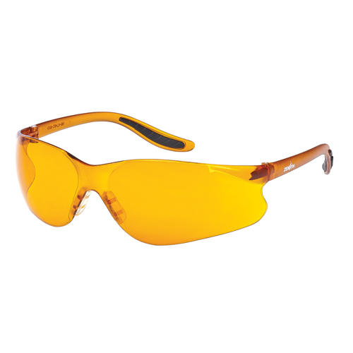 Z500 Series Safety Glasses, Orange Lens, Anti-Scratch, ANSI Z87+/Meets/Exceeds CSA Z94.3 M & M Nord Ouest Inc