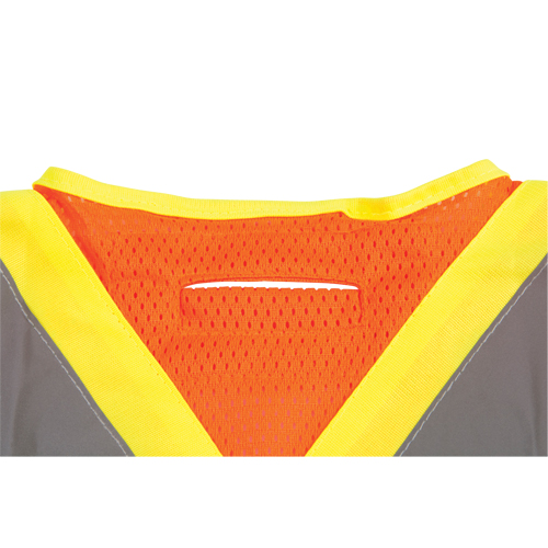 Surveyor's Safety Vest, High Visibility Orange, Large, Polyester M & M Nord Ouest Inc
