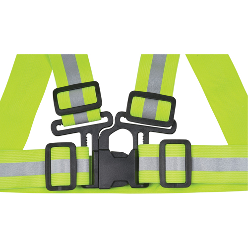 Standard-Duty Safety Harness, High Visibility Lime-Yellow, Silver Reflective Colour, X-Large M & M Nord Ouest Inc