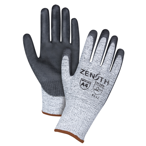 Gants &eacute;lastiques sans coutures r&eacute;sistants &agrave; la coupe, Taille Grand/9, Calibre 13, Rev&ecirc;tement Polyur&eacute;thane, Enveloppe en PEHP, ANSI/ISEA 105 niveau 4/EN 388 niveau 5 M & M Nord Ouest Inc