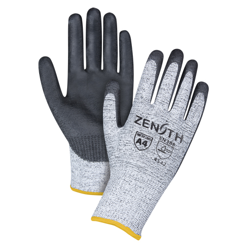 Gants &eacute;lastiques sans coutures r&eacute;sistants &agrave; la coupe, Taille 2T-Grand/11, Calibre 13, Rev&ecirc;tement Polyur&eacute;thane, Enveloppe en PEHP, ANSI/ISEA 105 niveau 4/EN 388 niveau 5 M & M Nord Ouest Inc