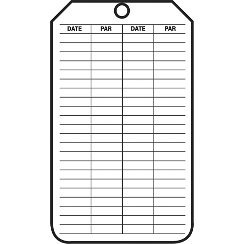 &eacute;tiquettes de s&eacute;curit&eacute; d'inspection et de contr&ocirc;le de l'&eacute;tat de l'&eacute;quipement, Papier cartonn&eacute;, 3-1/8" la x 5-7/8" h, Français M & M Nord Ouest Inc