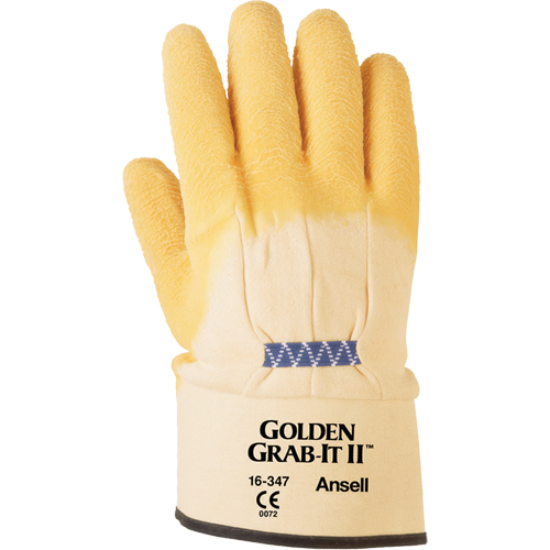 Gants Golden Grab-It II, 10/T-Grand, R&ecirc;vetement Latex de caoutchouc, Calibre 13, Enveloppe en Nylon M & M Nord Ouest Inc