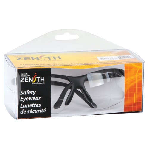 Lunettes de s&eacute;curit&eacute; s&eacute;rie Z1800 avec verres de lecture, Anti-&eacute;gratignures, Transparent, Dioptrie 1,0 M & M Nord Ouest Inc