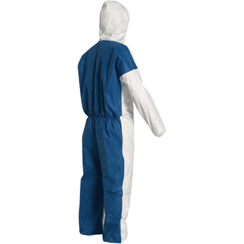 Hooded Coveralls, 4X-Large, Blue/White, Tyvek&reg; 400 D M & M Nord Ouest Inc