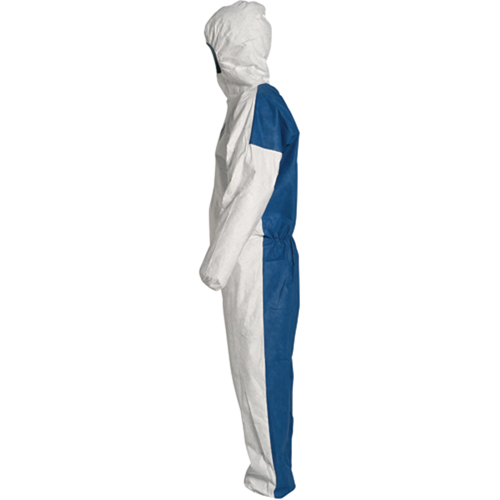 Hooded Coveralls, 4X-Large, Blue/White, Tyvek&reg; 400 D M & M Nord Ouest Inc