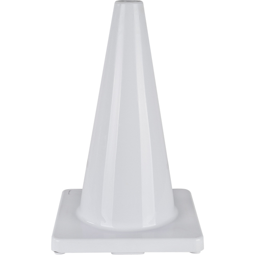 Coloured Traffic Cone, 18", White M & M Nord Ouest Inc