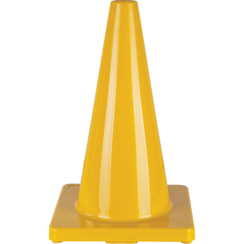 Coloured Traffic Cone, 18", Yellow M & M Nord Ouest Inc