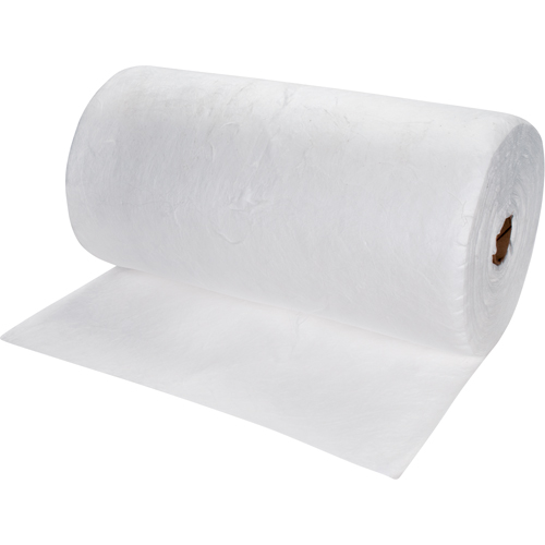 Premium Meltblown Sorbent Rolls, Heavyweight, 150' L x 30" W, 50 gal. Absorbancy M & M Nord Ouest Inc