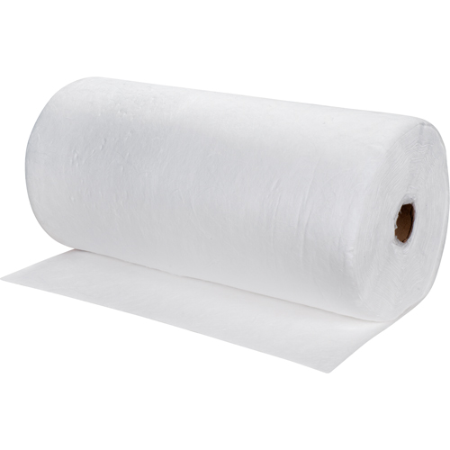Premium Meltblown Sorbent Rolls, Mediumweight, 150' L x 30" W, 40 gal. Absorbancy M & M Nord Ouest Inc