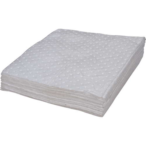 Premium Bonded Sorbent Pads, Oil Only, 15" x 17", 8 gal. Absorbancy M & M Nord Ouest Inc
