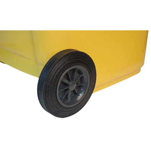 Yellow Mobile Container, Polyurethane, 63 Gallons/63 US gal. M & M Nord Ouest Inc