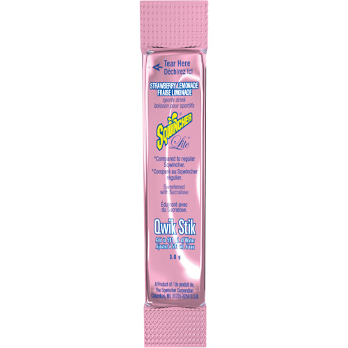 Sqwincher&reg; ZERO&reg; Qwik Stik Rehydration Drink, Single Serve, Strawberry lemonade M & M Nord Ouest Inc