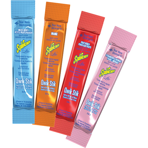 Sqwincher&reg; Boisson de r&eacute;hydratation ZERO Qwik Stik, Poudre, M&eacute;lange de baies M & M Nord Ouest Inc