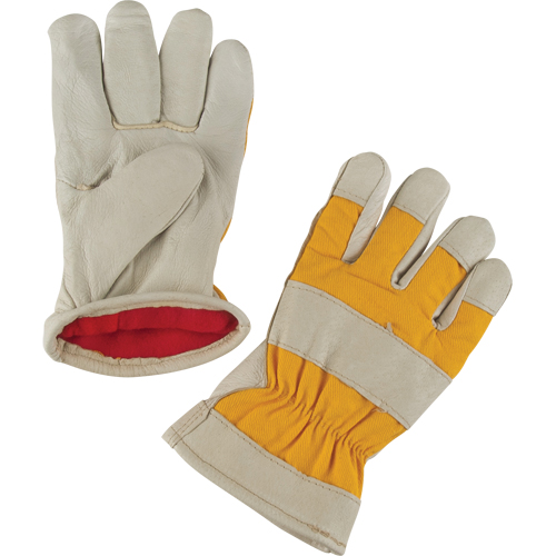 Premium Winter-Lined Work Gloves, 2X-Large, Grain Pigskin Palm, Foam Fleece Inner Lining M & M Nord Ouest Inc