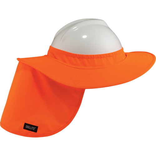 Rebords pour casques de s&eacute;curit&eacute; 6660 Chill-Its, Orange haute visibilit&eacute; M & M Nord Ouest Inc