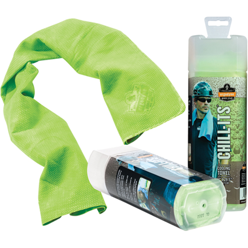 Serviettes de refroidissement 6602 Chill-Its, Lime haute visibilit&eacute; M & M Nord Ouest Inc