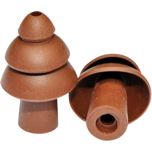 Embouts de rechange pour bouchons d'oreilles BattlePlugs, Sans cordon, Vrac - Sac en poly, 24 dB NRR, Grand M & M Nord Ouest Inc