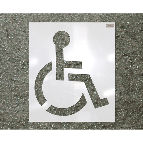 Parking Lot Stencils, Pictogram, 39" M & M Nord Ouest Inc