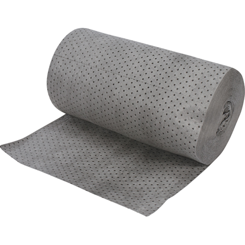 Rouleaux absorbants en fibres fines de calibre industriel, Lourd, 150' lo x 30" la, Absorption 70 gal. M & M Nord Ouest Inc