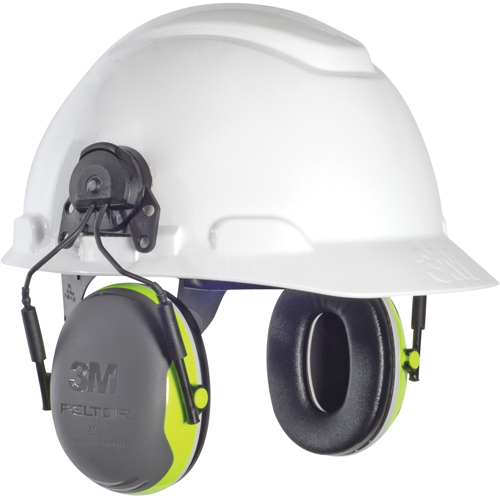 Peltor X Series Earmuffs, Cap Mount, 25 NRR dB M & M Nord Ouest Inc