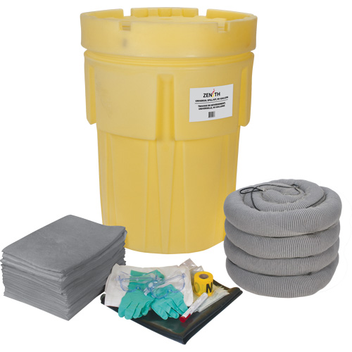 Trousse &eacute;conomique de lutte contre les d&eacute;versements, Universel, Baril, Absorbance de 95 gal. US M & M Nord Ouest Inc