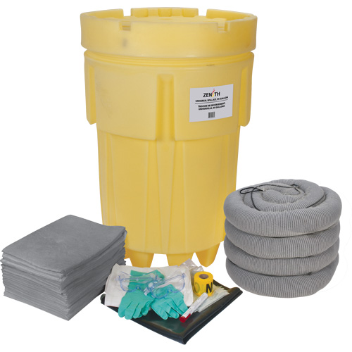 Trousse &eacute;conomique de lutte contre les d&eacute;versements, Universel, Overpack/Baril de r&eacute;cup&eacute;ration, Absorbance de 95 gal. US M & M Nord Ouest Inc