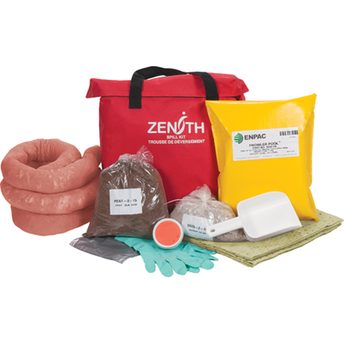 Trousse de lutte contre les d&eacute;versements de premi&egrave;re qualit&eacute; pour l'ouest du canada, Mati&egrave;res dangereuses, Sac, Absorbance de 17 gal. US M & M Nord Ouest Inc