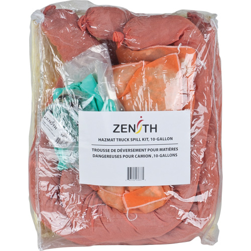 Trousse de lutte contre les d&eacute;versements de premi&egrave;re qualit&eacute; pour camion, Mati&egrave;res dangereuses, Sac, Absorbance de 10 gal. US M & M Nord Ouest Inc