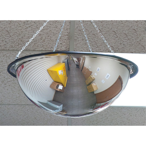 Miroir en d&ocirc;me 360°, D&ocirc;me complet, Dessus ouvert, Diam&egrave;tre 20" M & M Nord Ouest Inc