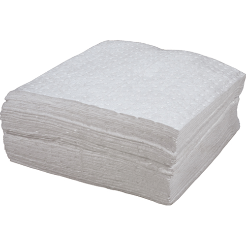 Premium Bonded Sorbent Pads, Oil Only, 15" x 18", 30 gal. Absorbancy M & M Nord Ouest Inc