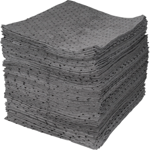 Feuilles absorbantes li&eacute;es de premi&egrave;re qualit&eacute;, Universel, 15" x 17", 30 gal. d'absorption M & M Nord Ouest Inc
