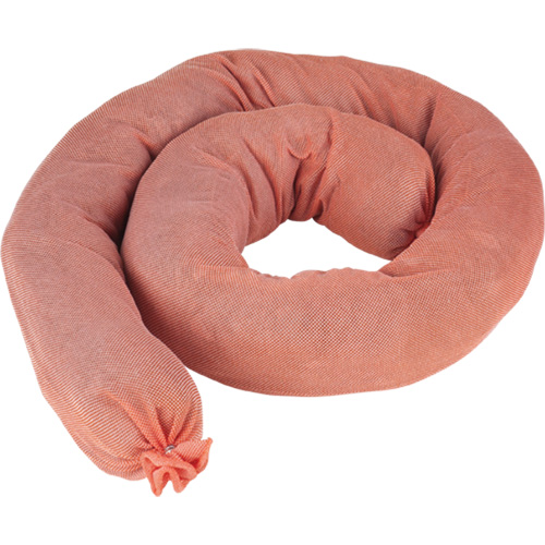 Remblais tubulaires absorbants, Mati&egrave;res dangereuses, Absorption 40 gal., 3" la x 4' lo, Pqt de 25 M & M Nord Ouest Inc