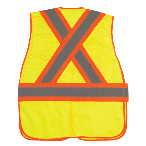 Veste d'arpenteur r&eacute;sistante aux flammes, Jaune lime haute visibilit&eacute;, 2T-Grand, Polyester M & M Nord Ouest Inc