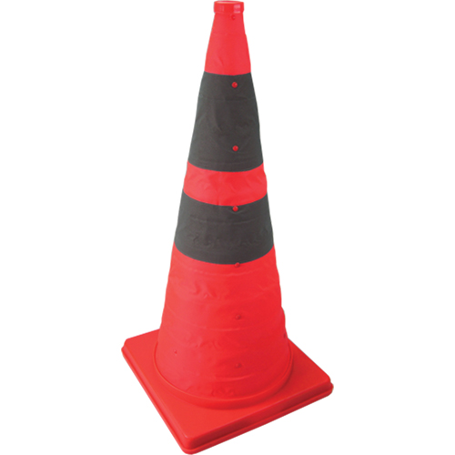 C&ocirc;ne repliable illumin&eacute;, 28" h, Orange M & M Nord Ouest Inc