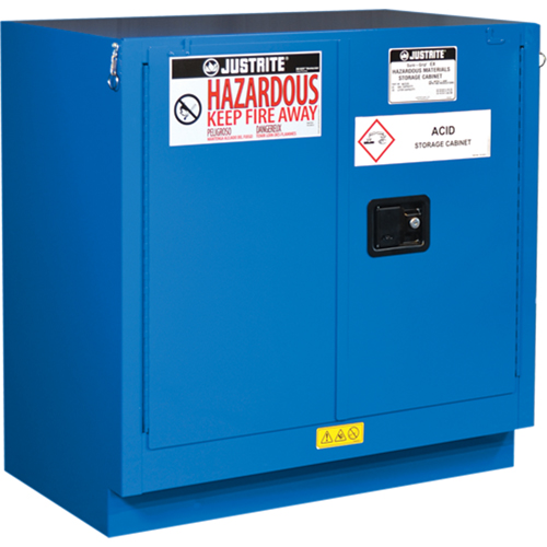Armoires sous le comptoir doubl&eacute;es pour rangement de mati&egrave;res dangereuses Chem-Cor, 22 gal., 35" x 35" x 22" M & M Nord Ouest Inc