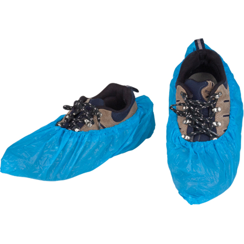 Couvre-chaussures CPE, T-Grand, Poly&eacute;thyl&egrave;ne, Bleu M & M Nord Ouest Inc