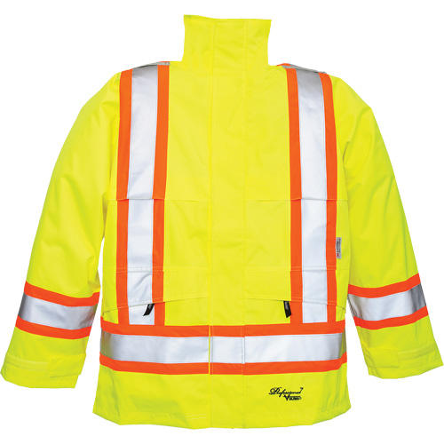 Manteaux 300 deniers Professional Journeyman, Polyester, Petit, Jaune lime haute visibilit&eacute; M & M Nord Ouest Inc